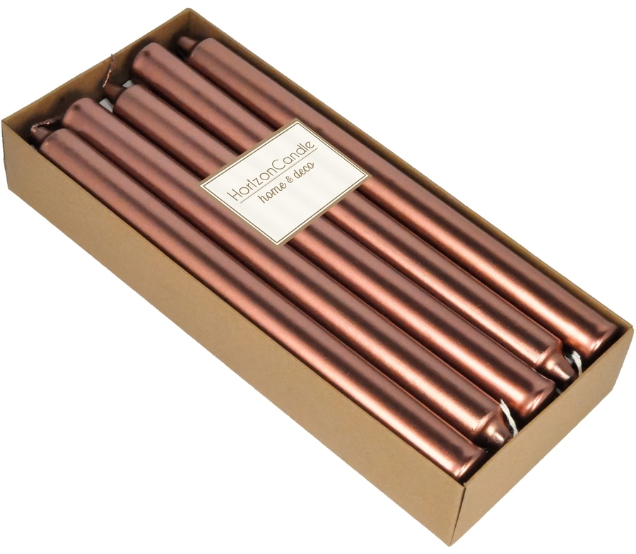 91017949 Свеча Horizon Candles цилиндрическая высота 230 мм d 20 мм 10 шт/уп медная STLM-0443346 MIR LIGHT
