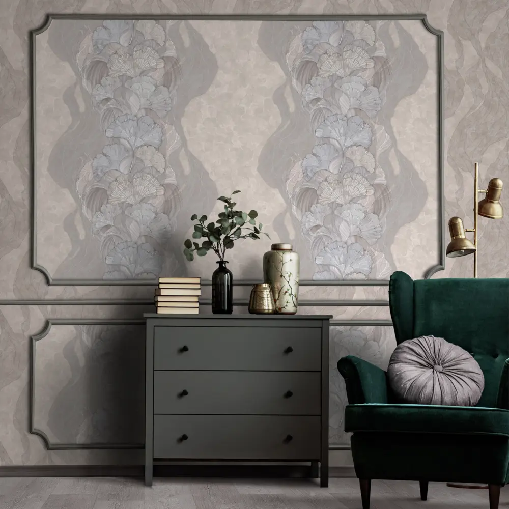 Обои флизелиновые Erismann Lina бежевые 1.06 м ЭР6046806 STLM-2047881 - Вид №3