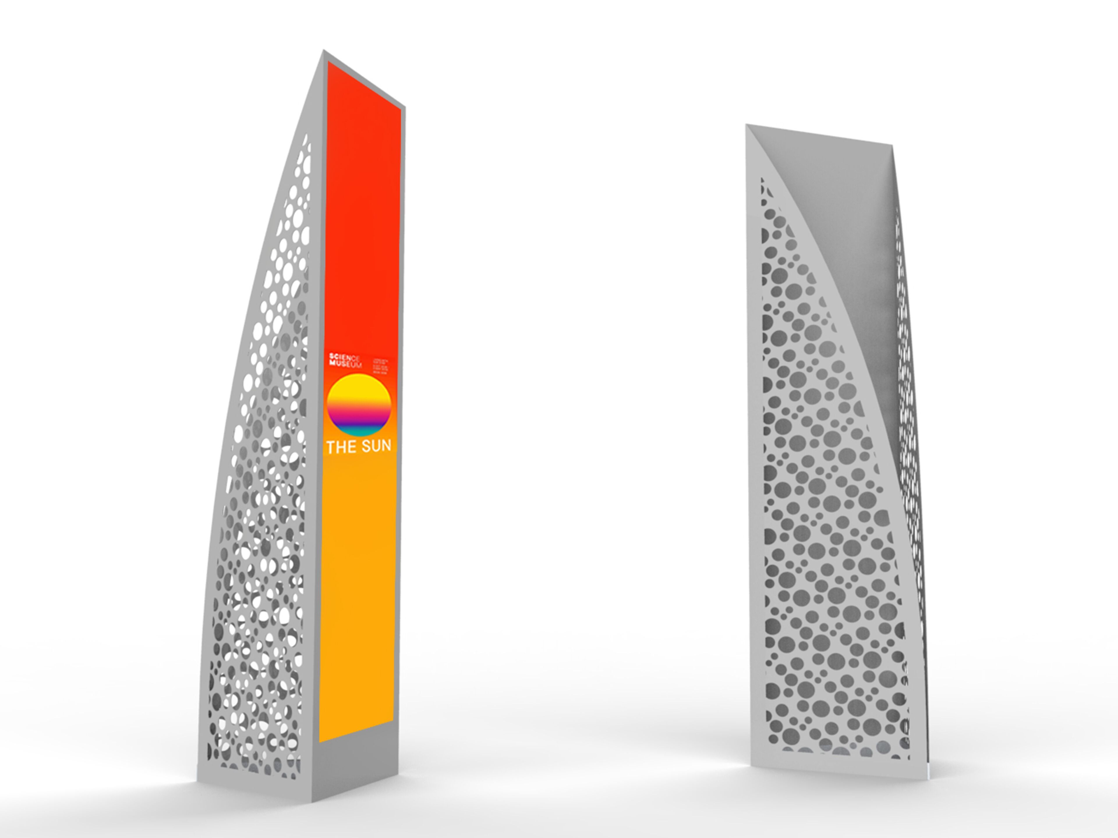 Стальной самонесущий односторонний тотем CITYSì FIZZ ARCH-00106141