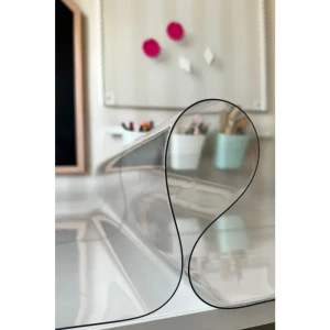 91332493 Сктерть жидкое стекло AEAhome 90x140x1 прямоугольная 90x140 см прозрачная STLM-0836702