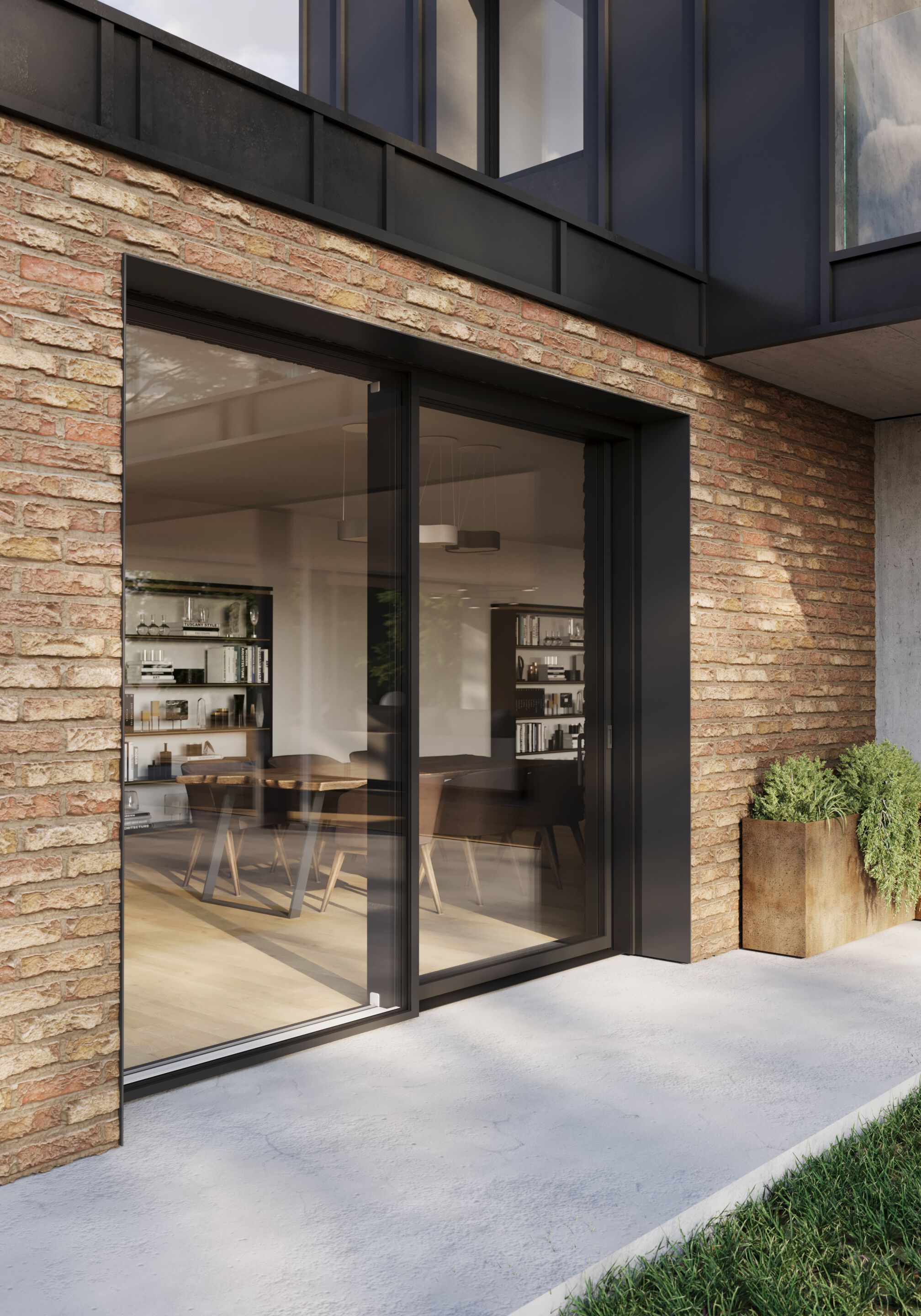 Раздвижные окна из дерева и алюминия minimal Impronta EXENTIAL ARCH-00122343 - Вид №5