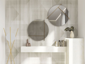 Обои с геометрическим рисунком