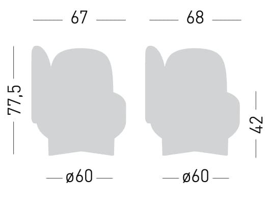 Тканевое секционное кресло с подлокотниками GABER To-Go ARCH-00038323 - Вид №10