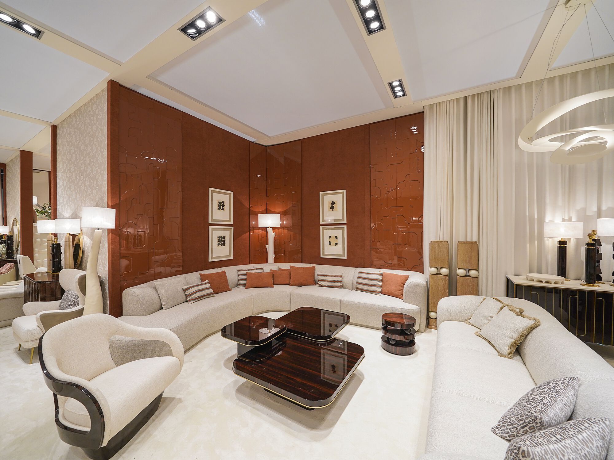 Модульный угловой диван из ткани JOSÉ LEITE DE CASTRO BLOOM ARCH-00111999 - Вид №1