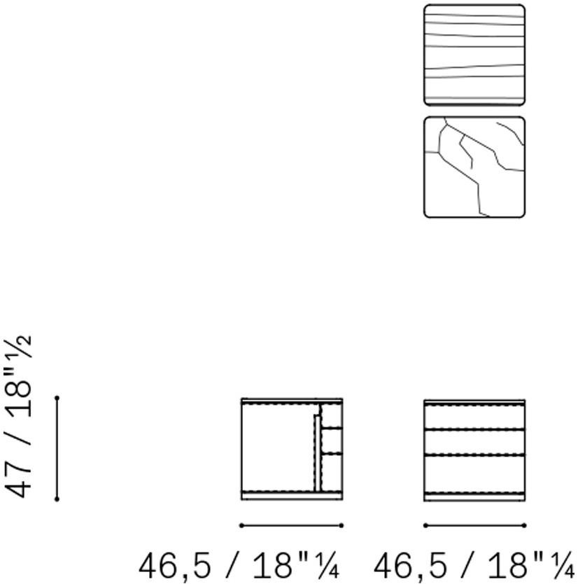 Poltrona Frau Тумбочка кожаная La notte - letti sun-id-1465955 - Вид №1