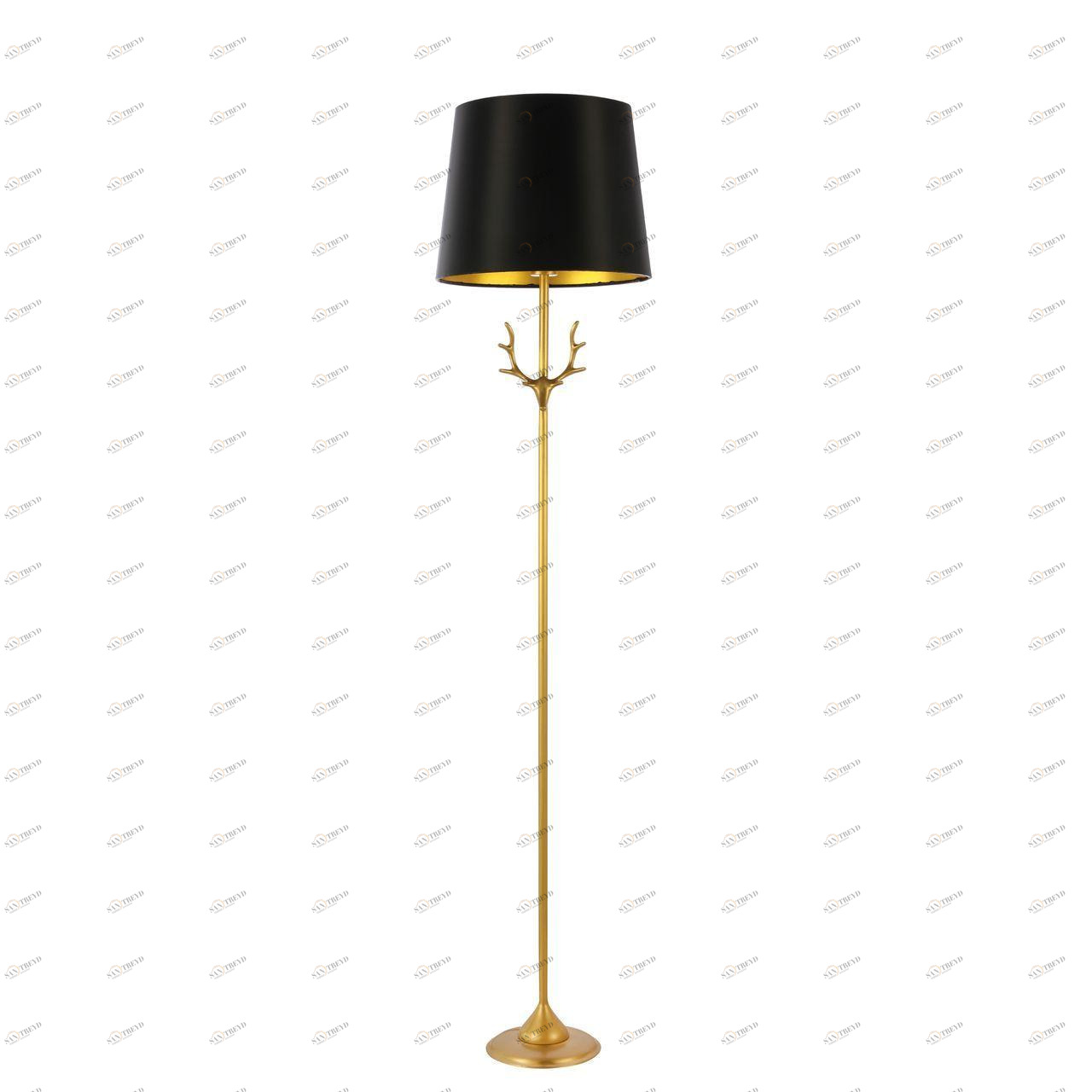 Торшер с абажуром 156х35 см черный Velossa SL1123.205.01 ST LUCE VELOSSA 00-3889552 Золото;черный 