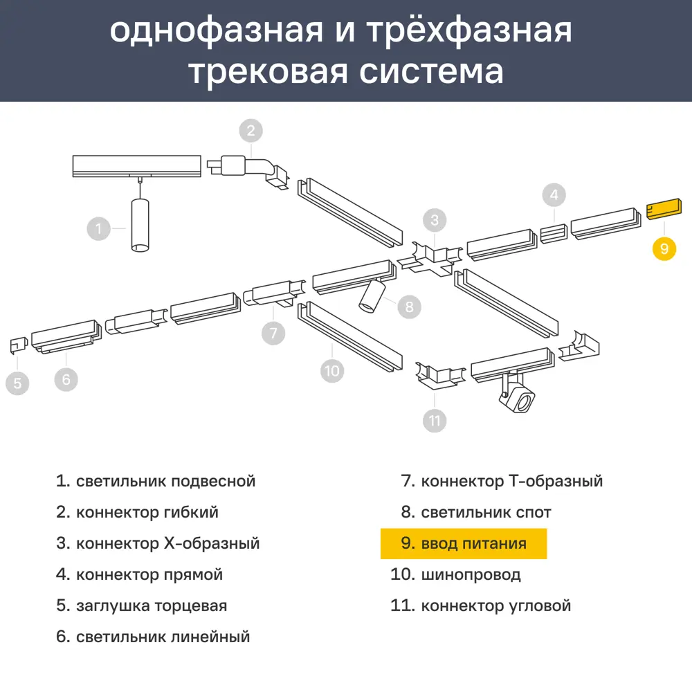 Arte Lamp Optima: прямой коннектор для трековых систем 89376483 STLM-1564252 - Вид №2
