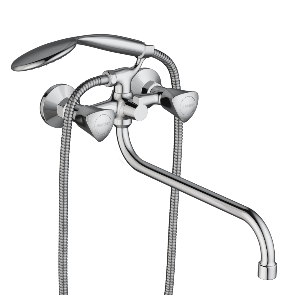 349500000 смеситель для ванны/душа с длинным изливом душ.гарнитуром шт Damixa Object 