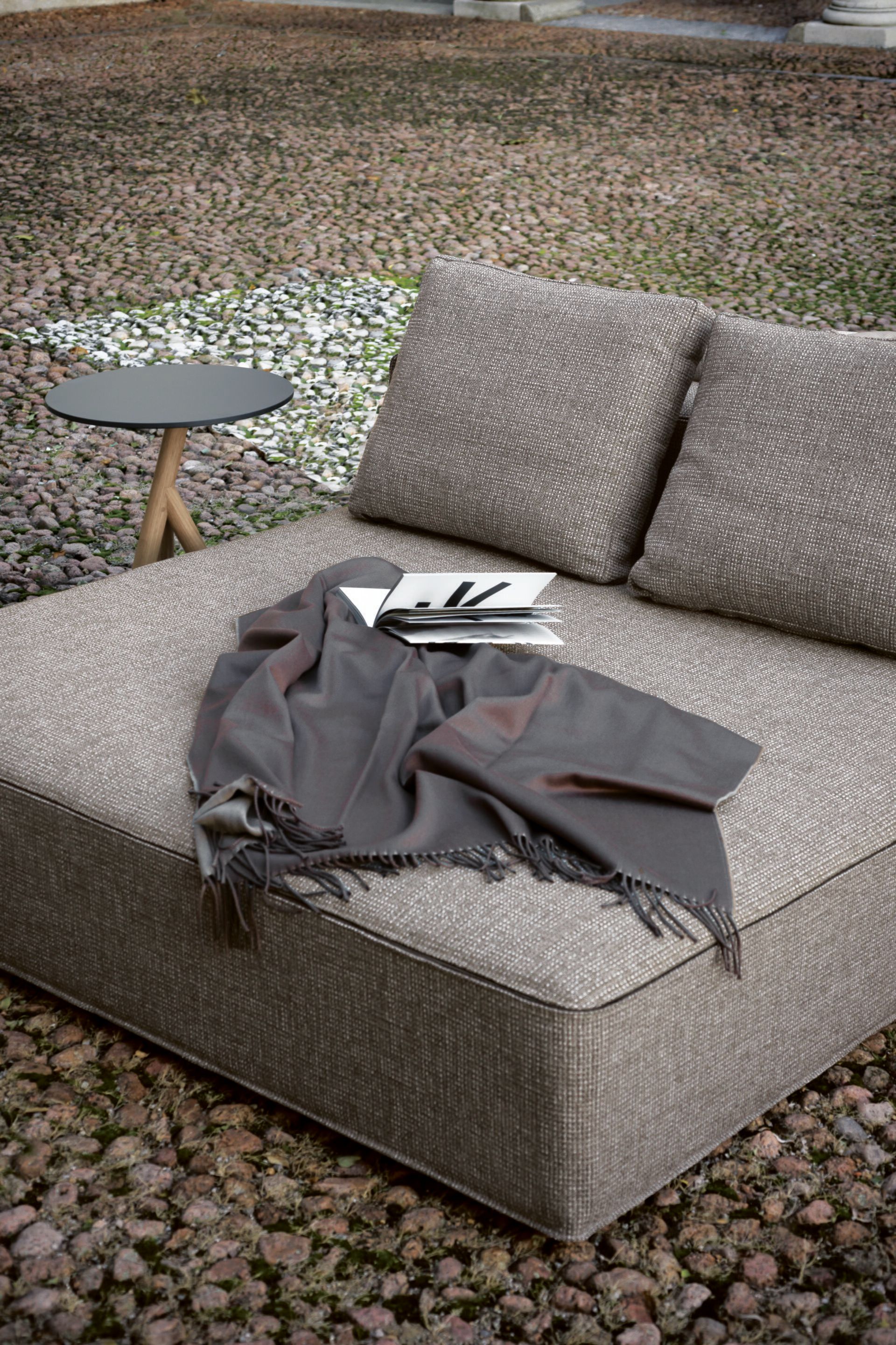 2-местный тканевый садовый диван с полуостровом RODA ARCH-00021254 - Вид №1
