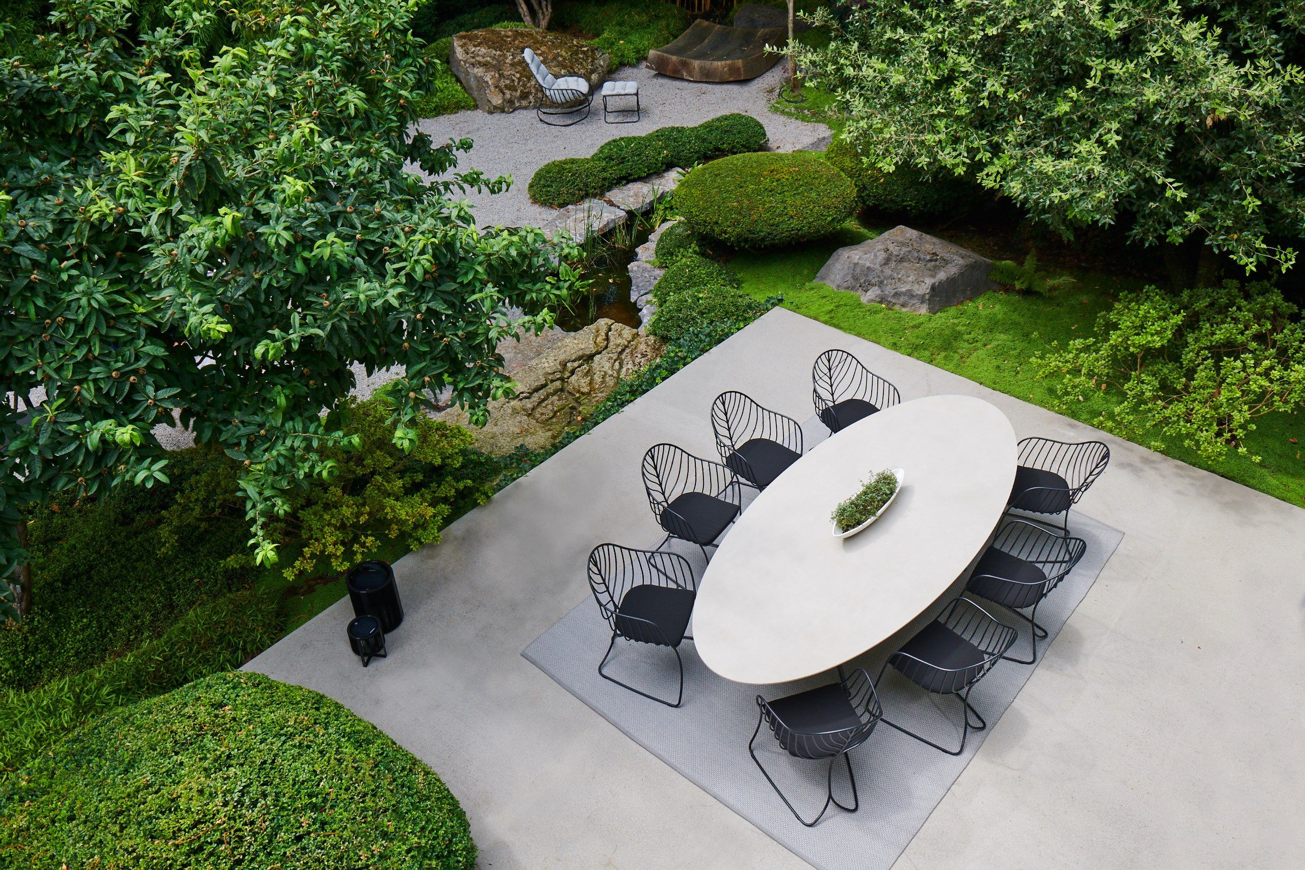 Садовый стул из нержавеющей стали с подлокотниками Royal Botania Folia ARCH-00028309 - Вид №2