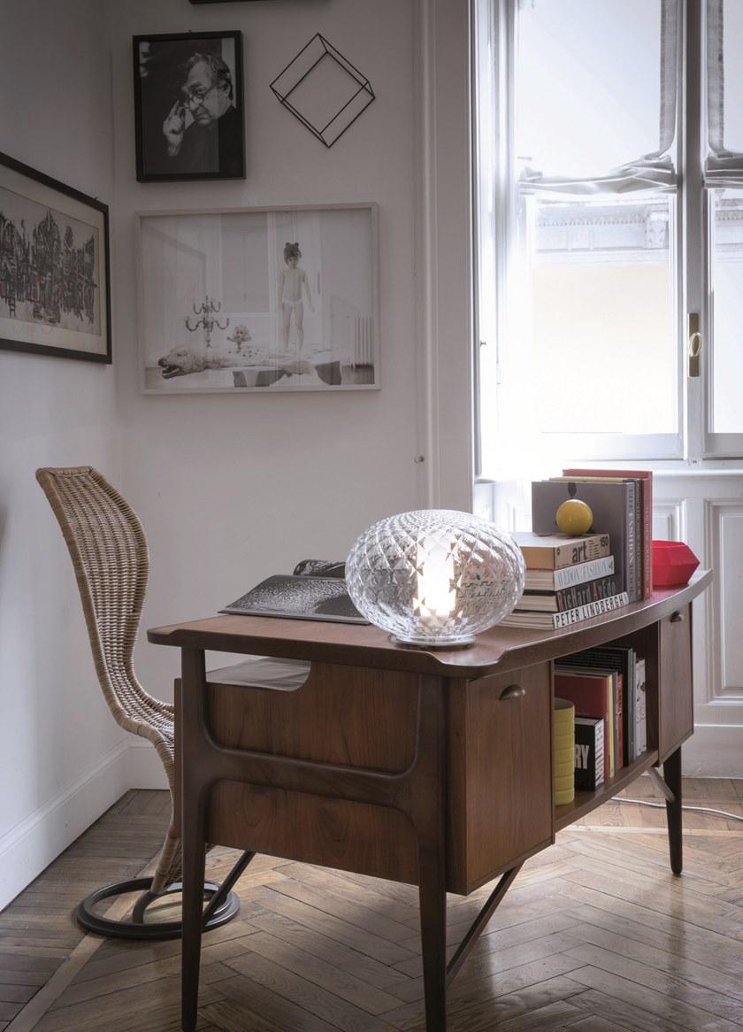 Oluce Светодиодная настольная лампа из алюминия и стекла Recuerdo sun-id-1439715 - Вид №1