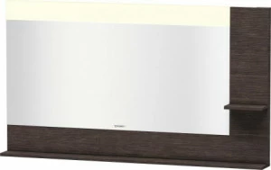 VE732407272 Vero Зеркало с полочками сбоку и внизу Дуб брашированный, натуральный шпон