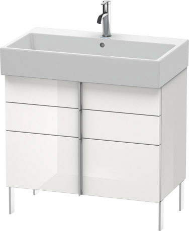 VA658700909 Тумбочка напольная Vero Air #VA6587 784 x 431 мм Светло-голубой матовый декор Duravit - Вид №2