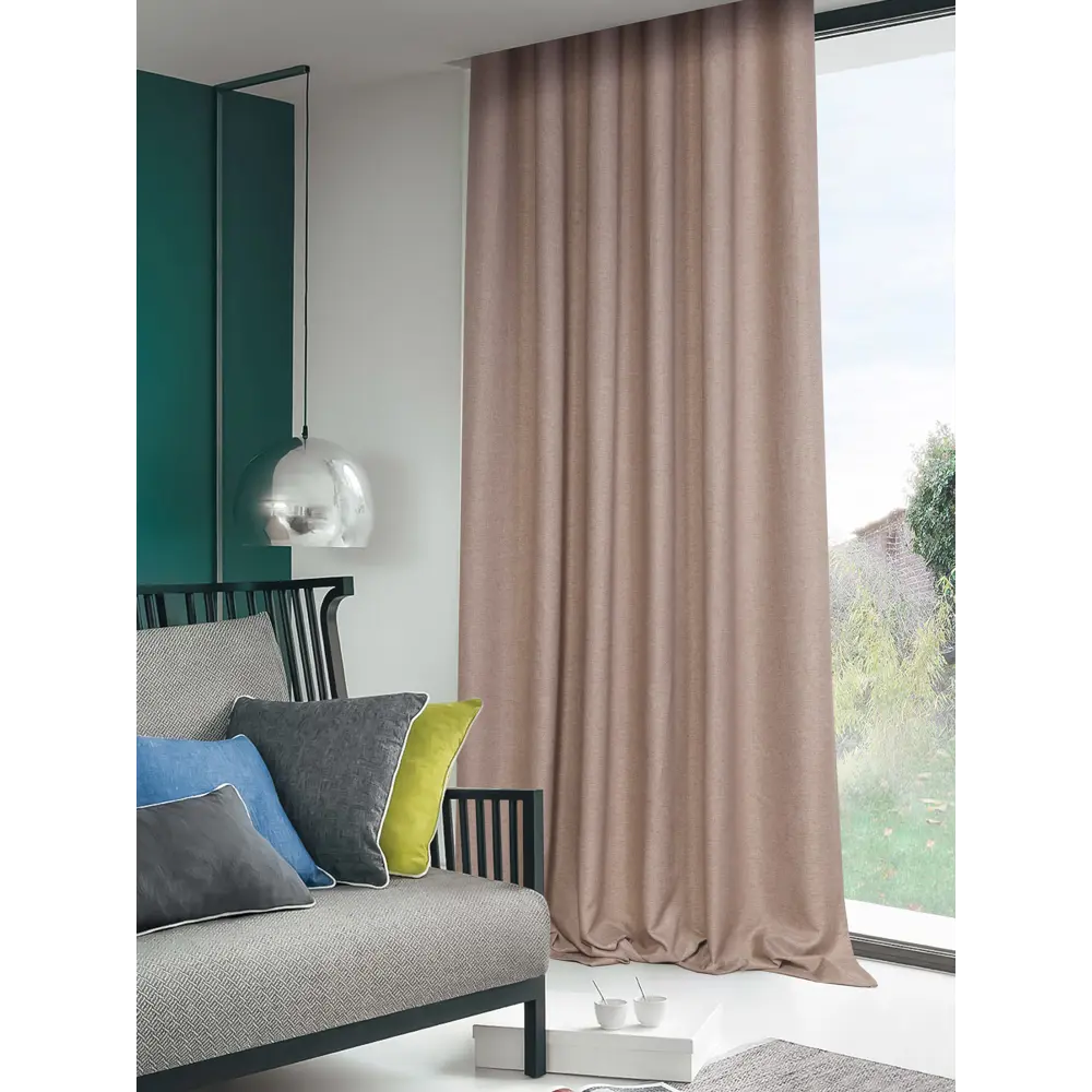 Штора на ленте Паола 200x280 см цвет розовый MIAMOZA STLM-2041074 - Вид №3