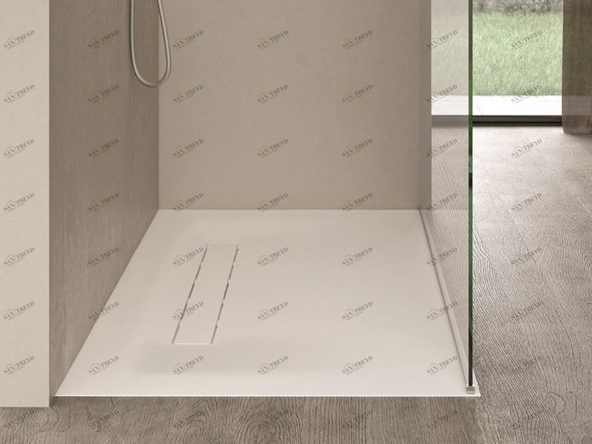 DISENIA Душевой поддон, устанавливаемый заподлицо из Corian® sun-id-1385051