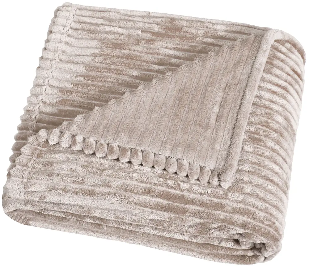 СТОЛИЦА ТЕКСТИЛЯ Плед Strips из велсофта - розовый уют в любое время года 89312868