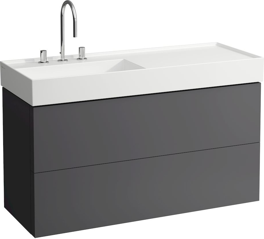 H8133324008151 Раковина, полочка справа, со специальным скрытым сливом LAUFEN PRO - Вид №4