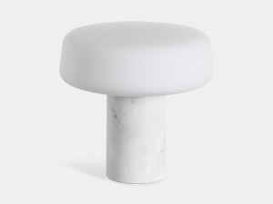 Светодиодная настольная лампа из каррарского мрамора