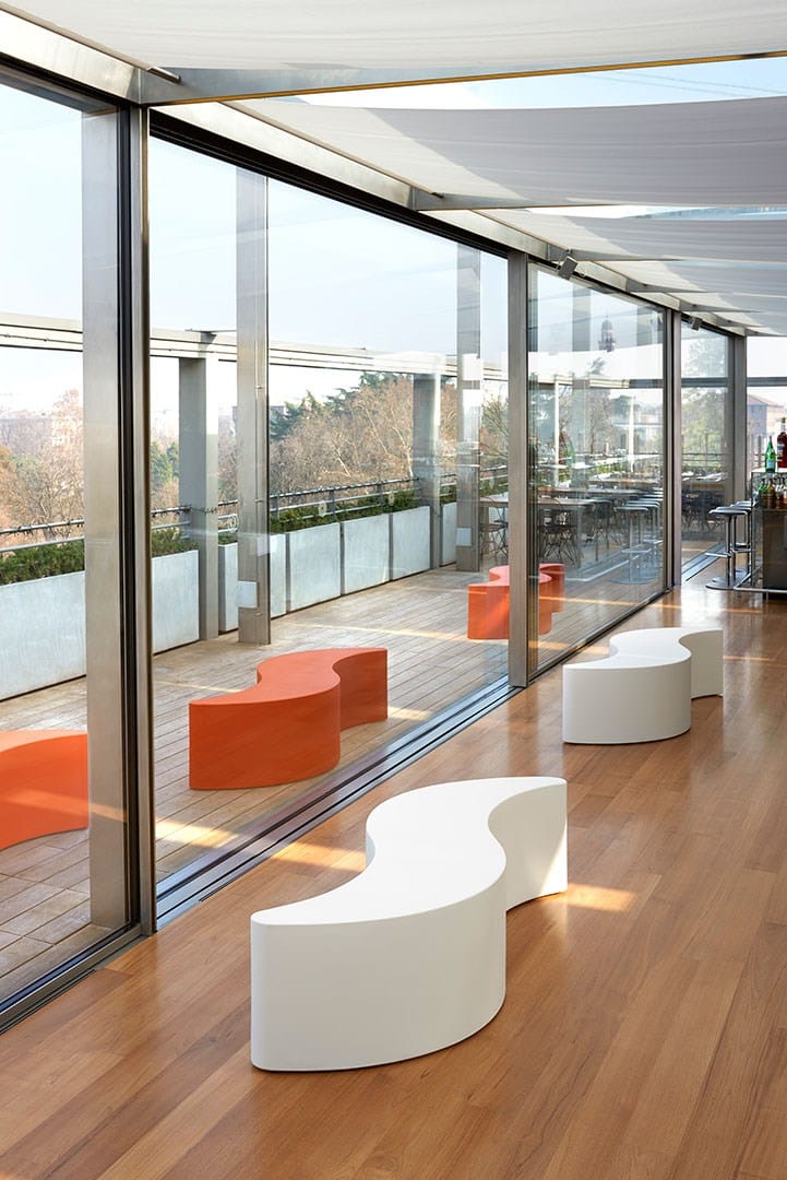 Скамейка из полиэтилена SLIDE WAVE ARCH-00124391