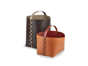 Кожаная корзина