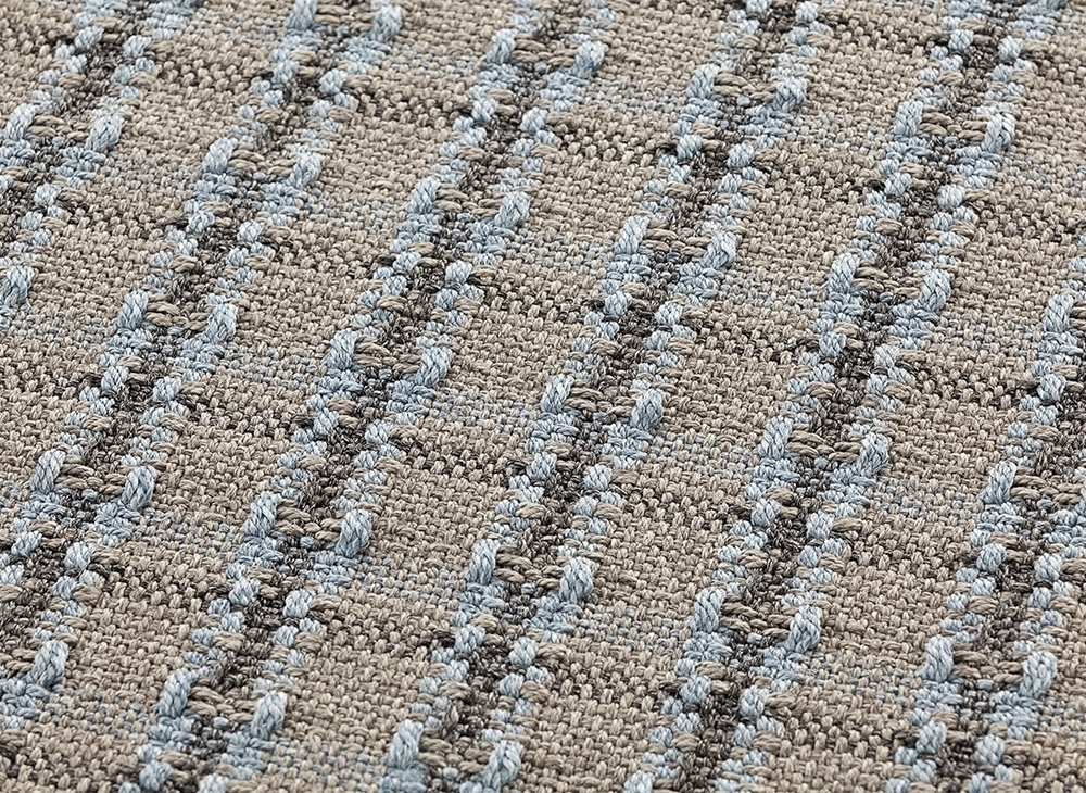 070774 Подушка-ролл GL Checks blue маленькая GAN Garden Layers - Вид №2