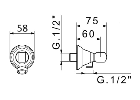 Держатель для ручного душа с водоотводом Gaia Mobili Complements ARCH-00035027 - Вид №2