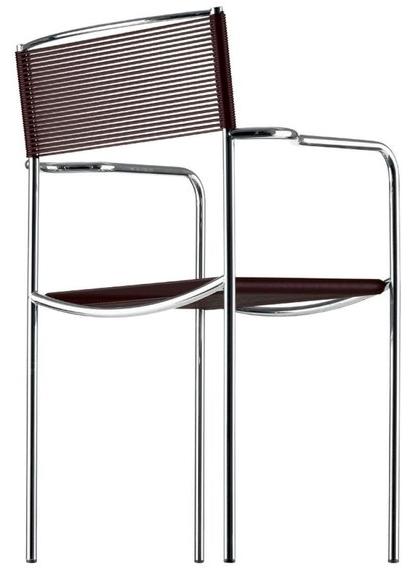 Alias Штабелируемый стул из стали и пвх с подлокотниками Spaghetti sun-id-1384065 - Вид №2
