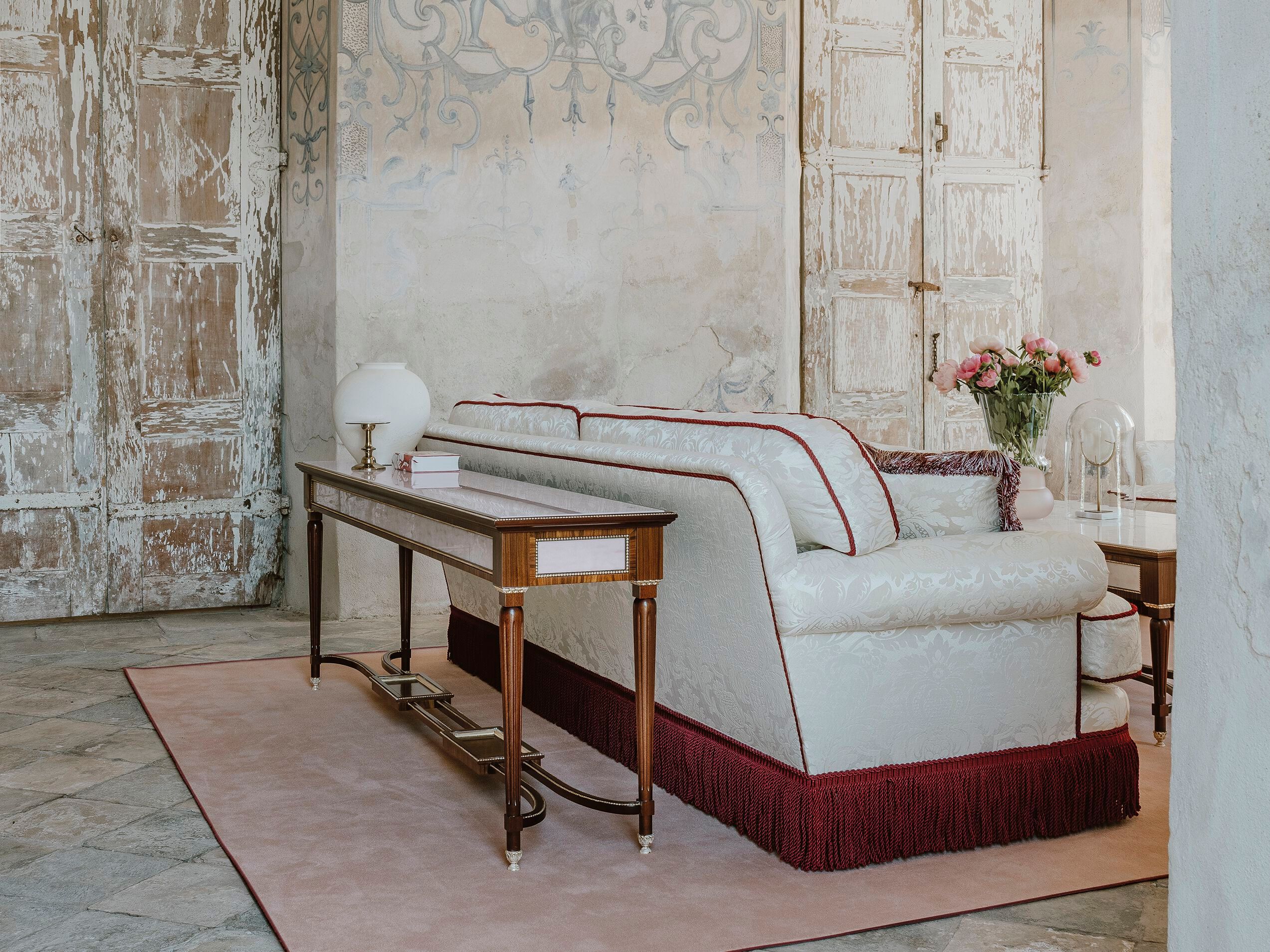 Прямоугольная консоль из дерева и мрамора Bellotti Ezio Cromie ARCH-00133856 - Вид №2