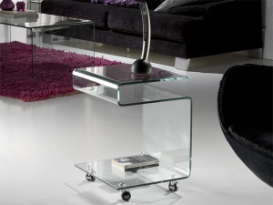 053709 Столик на колесиках Schuller Glass