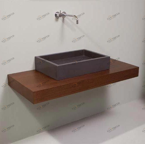 45817 Накладная раковина на столешницу  овальная Rapsel 