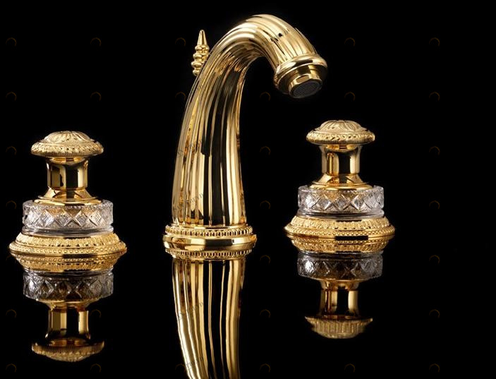 Devon&Devon Смеситель для раковины на 3 отверстия Swan Exc-sw101