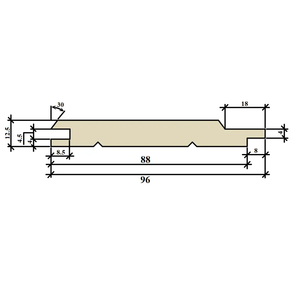 Santreyd Евровагонка Оптима из натуральной ели для внутренней отделки 81947961 STLM-0014601 - Вид №12