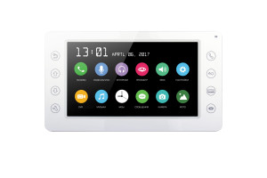 15895017 Цветной монитор видеодомофона без трубки hands-free DM-701-W CC000003948 Сатро