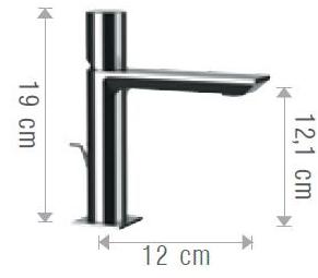 Rubinetterie Mariani Смеситель для раковины, однорычажный, со сливом 5th avenue 393av5 - Вид №1