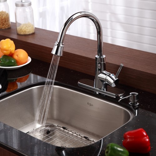 KBU12-KPF2220SN Мойка кухонная прямоугольная Krausru  - Вид №10