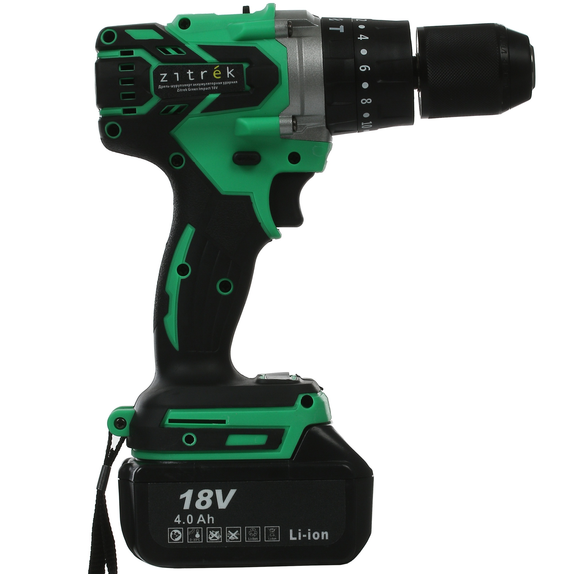 Дрель-шуруповерт Zitrek Green Impact 18V 063-4045 9906907 STDN-0111305 - Вид №1