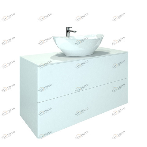 Orange Ot-100TuSTONE+G56 Тумба подвесная Otto c раковиной Гамма 560 Белый sun-id-1517184