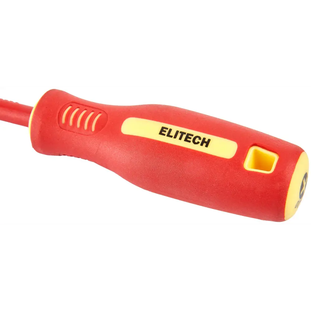 Отвертка крестовая диэлектрическая Elitech PH1x80 мм с магнитным наконечником 89407150 STLM-1576789 - Вид №3