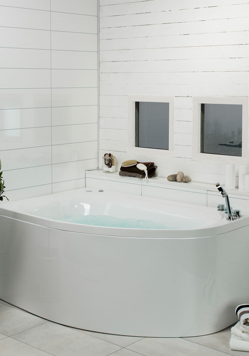 125 Массажные Ванны Sand 160 Bronze Right + Смеситель  Noro  Белый  - Вид №2