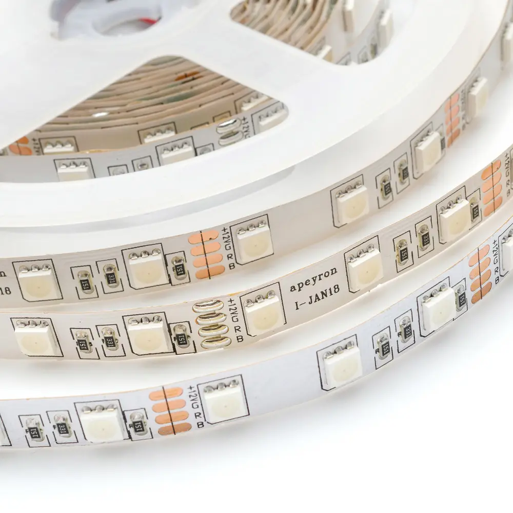 Светодиодная лента Apeyron 00-530 60 диод 14.4 Вт/м 12 В 10 мм IP20 30 м RGB свет 84721221 STLM-2015623  - Вид №9