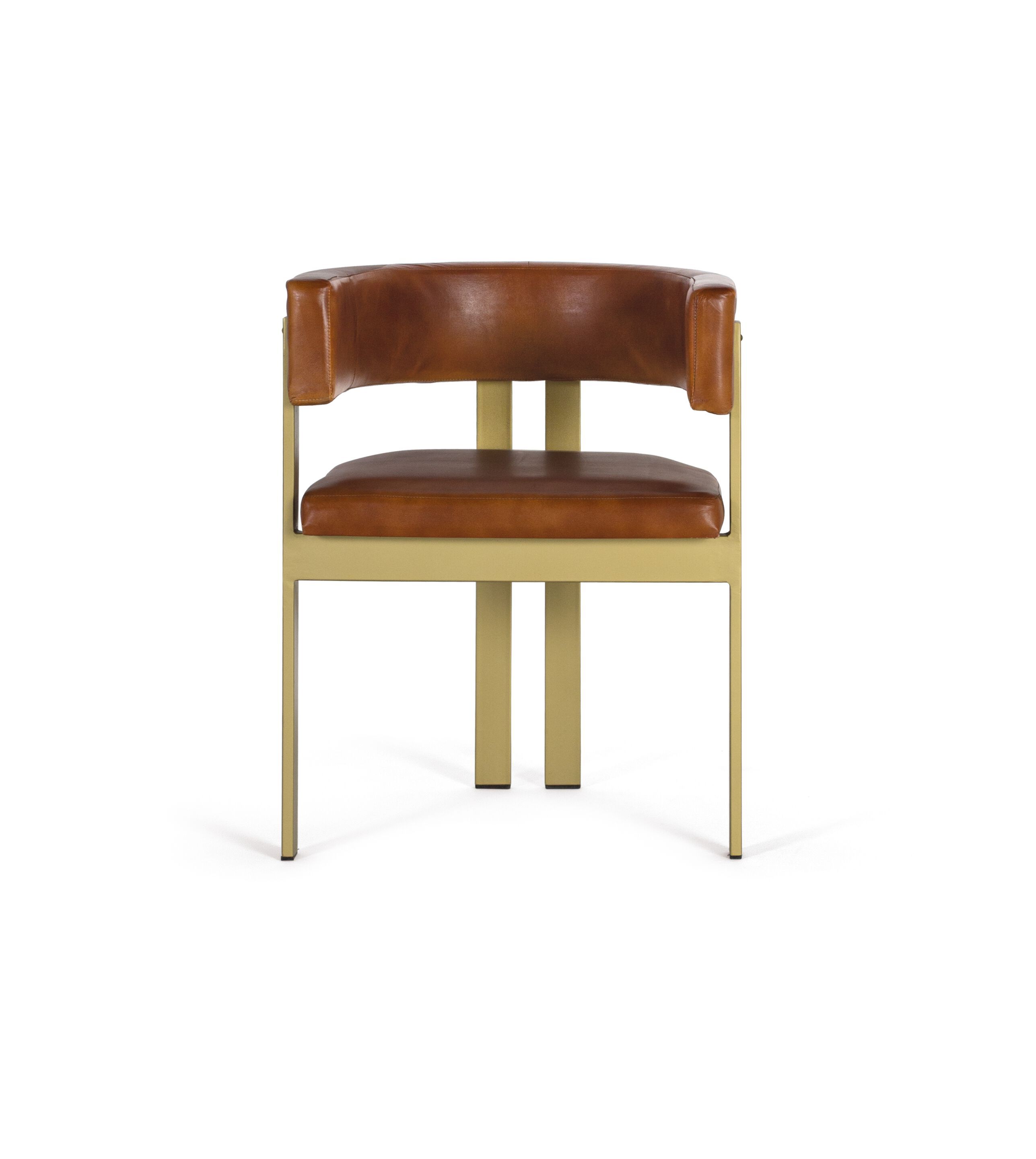Кожаный мягкий стул Giner y Colomer 1411-1412 ARCH-00020058 - Вид №3