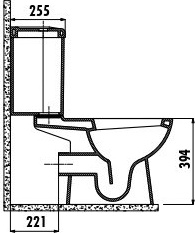 SD440-00CB00E-0000 CORNER Бачок угловой Creavit Corner - Вид №1
