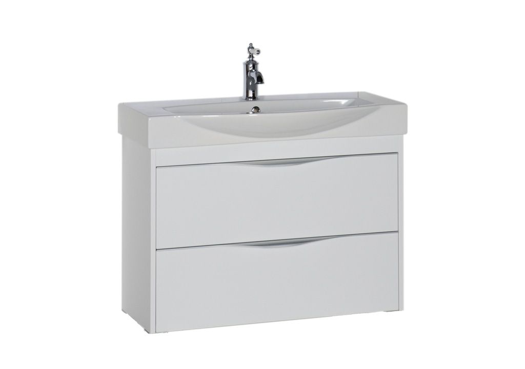 Тумба с раковиной Aquanet Франка 85 белый 0018305300182329 - Вид №1