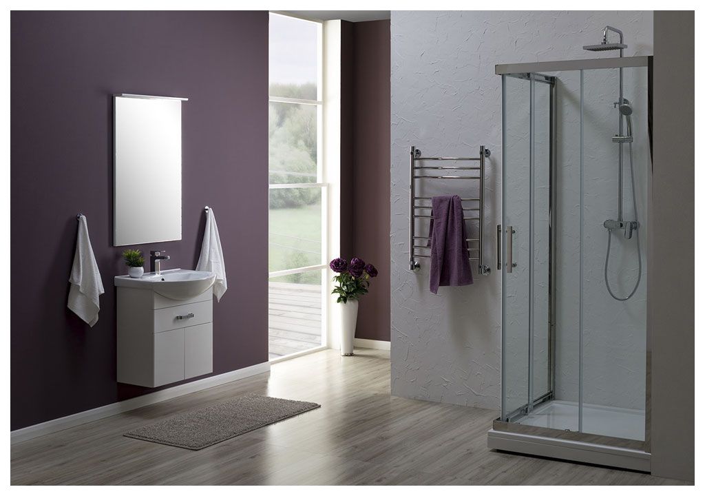 Мебель для ванной Aquanet Ирис 60 белый (1 ящик, 2 дверцы) 00198812 - Вид №4