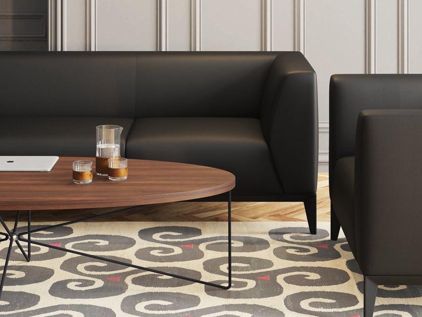 Ersa 3-х местный кожаный диван в современном стиле для контрактного использования. Bolt sun-id-1410310 - Вид №1