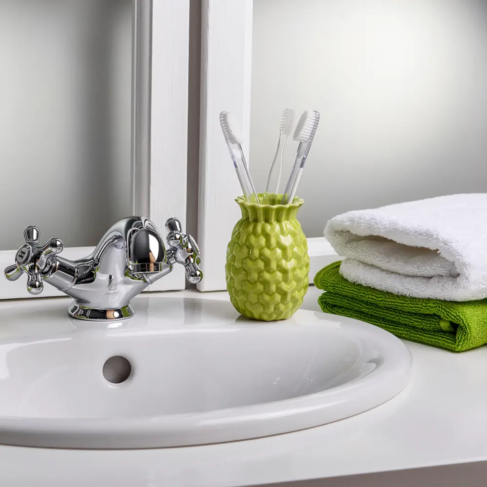 Стакан для зубных щёток настольный «Ananas» VERRAN STLM-2162906 - Вид №5