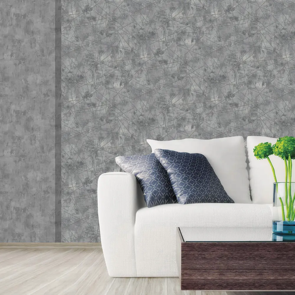 Обои флизелиновые Erismann Vlies line серые 1.06 м 60088-06 STLM-2134121 - Вид №2