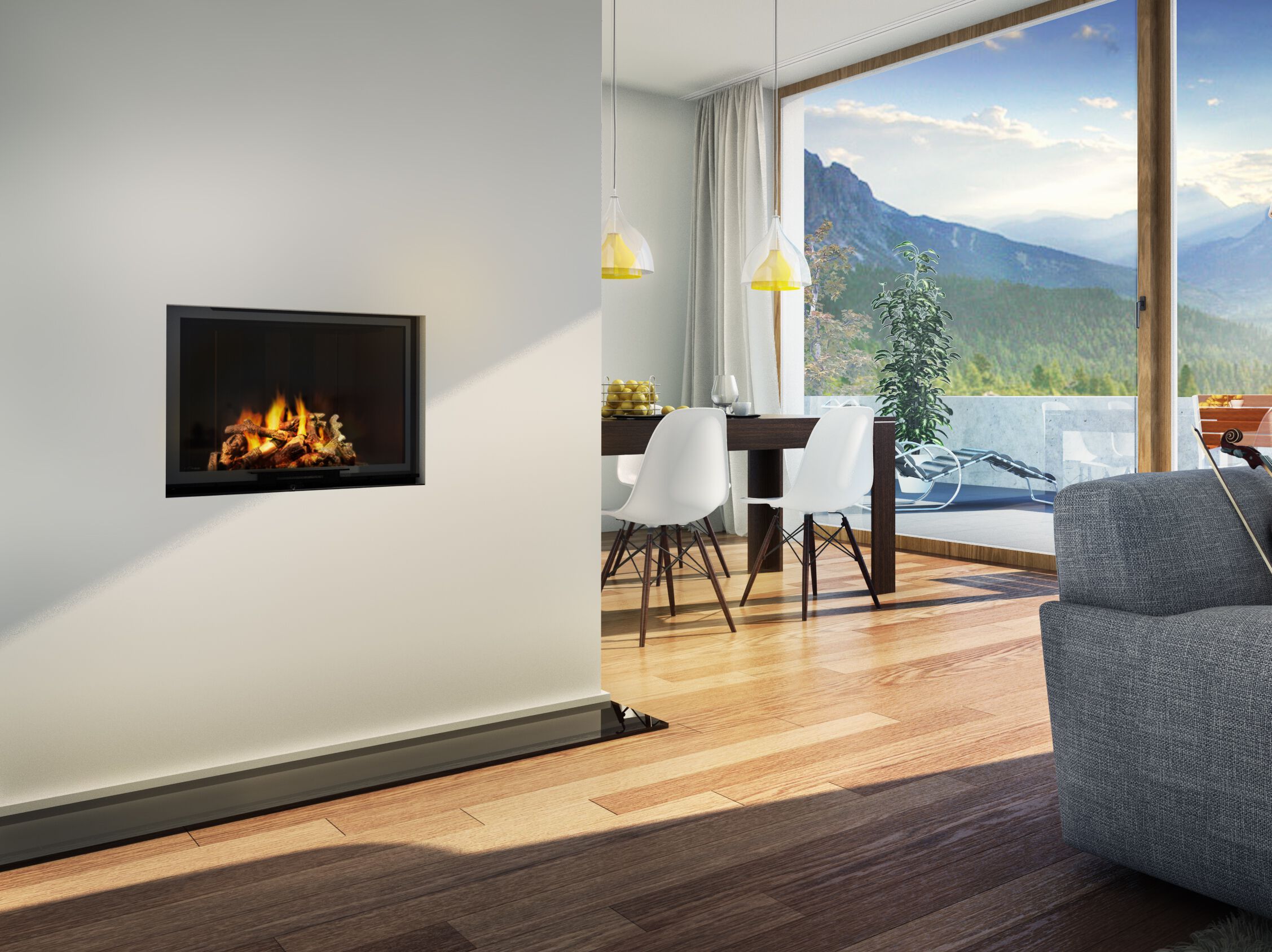 Стальной дровяной камин RÜEGG Скрипка ARCH-00123157