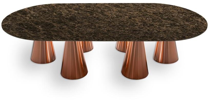 Vela Arredamenti Овальный стол из стали sun-id-1379673 - Вид №1