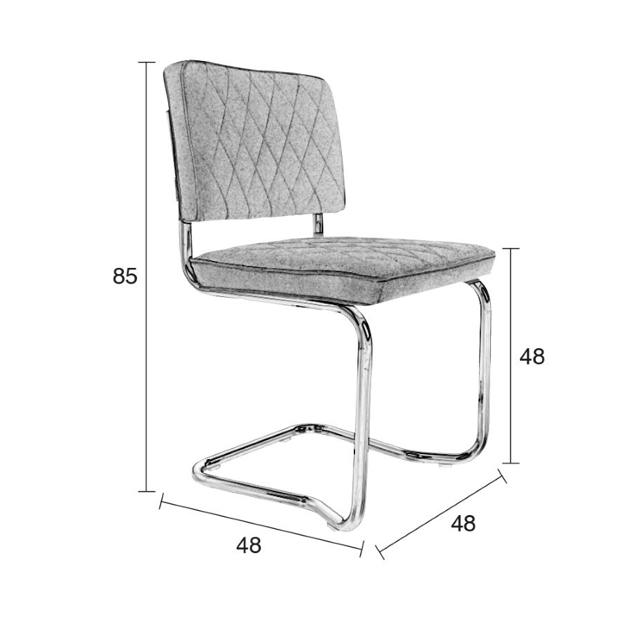 Стул Diamond Kink темно-зеленый Zuiver 1100276 - Вид №9